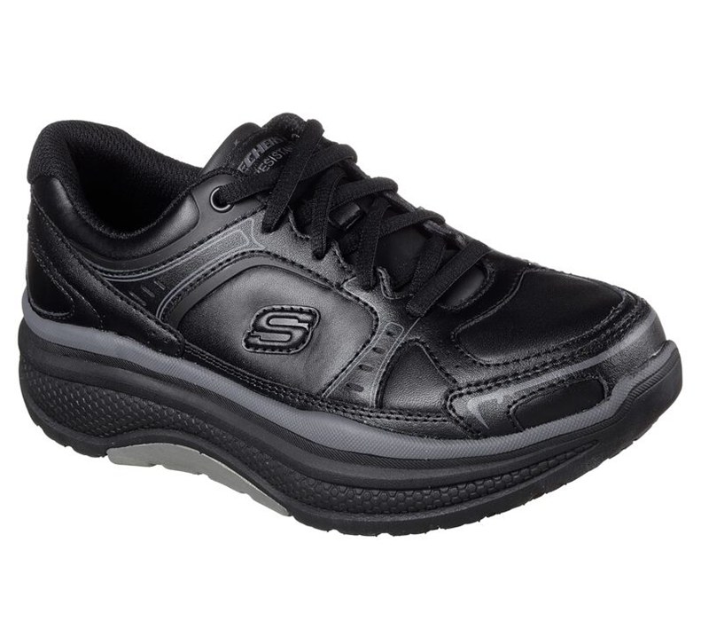Skechers Dam Svarta Snörskor - Work Relaxed Fit: Cheriton - Shuykill Sr - Sverige (IXTJZ-2361)